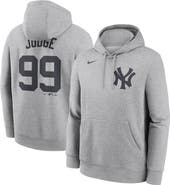 Nike Men's Nike Aaron Judge Heather Gray New York Yankees Player Name & Number Club Fleece Pullover Hoodie