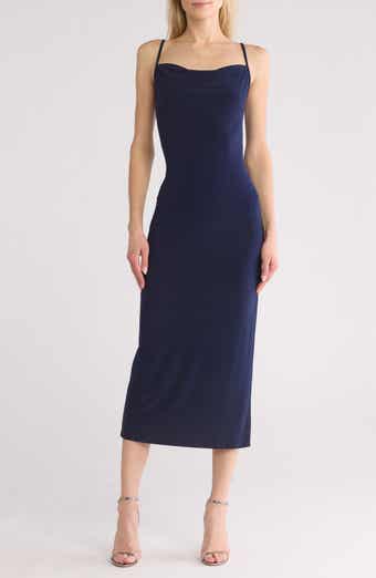 bebe Scoop Neck Midi Dress