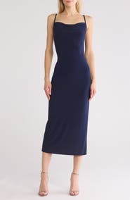 bebe Scoop Neck Midi Dress