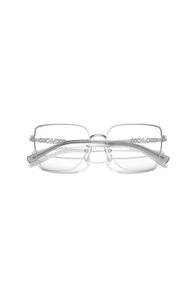 56mm Rectangle optical glasses, Alternate, color, Silver