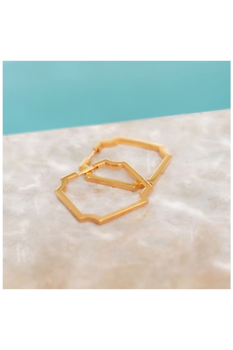 Signature Skinny Hoop Earrings, Alternate, color, YELLOW GOLD