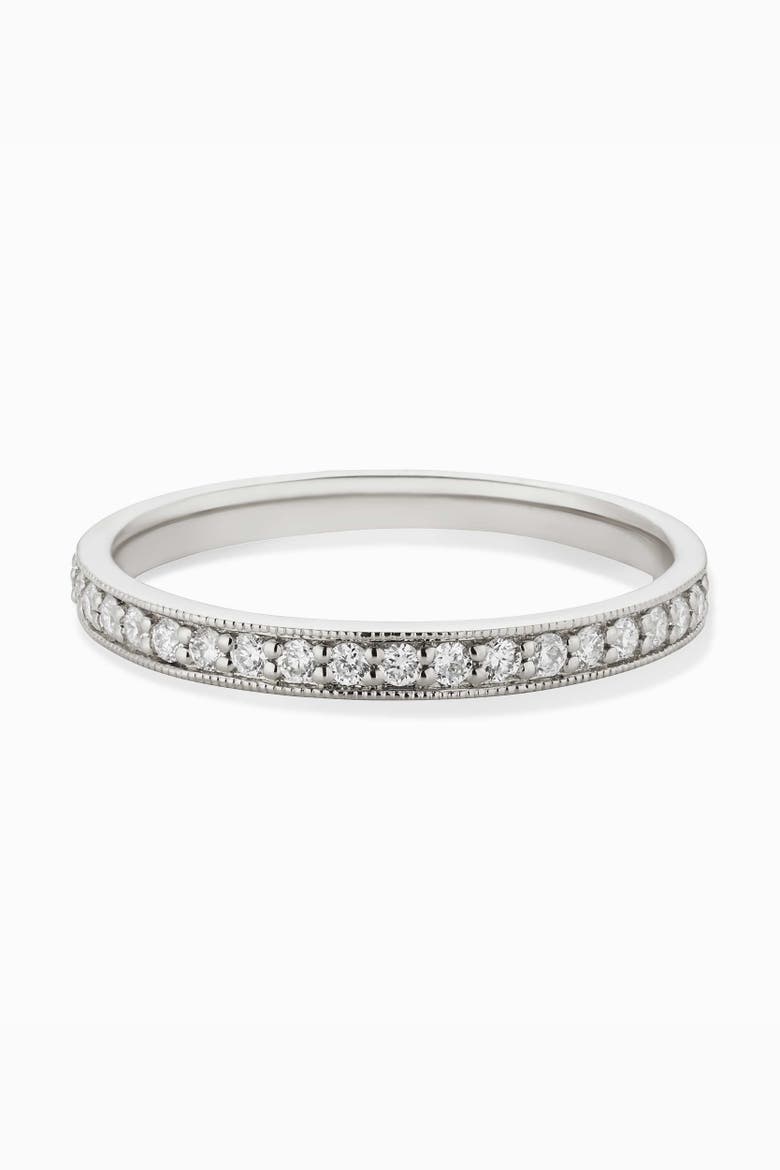 14K Gold Regal Diamond Band, Alternate, color, White Gold