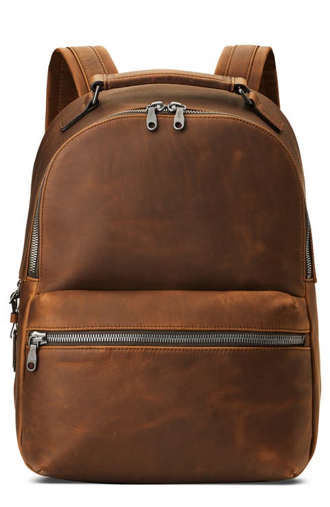 Runwell Leather Backpack