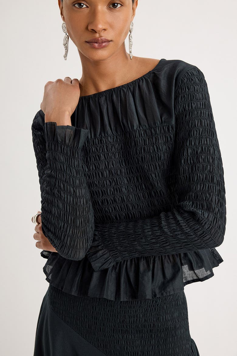 Cielo Top, Alternate, color, Black