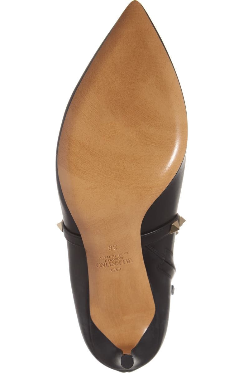 Valentino Garavani Rockstud Pointed Toe Bootie, Alternate, color,