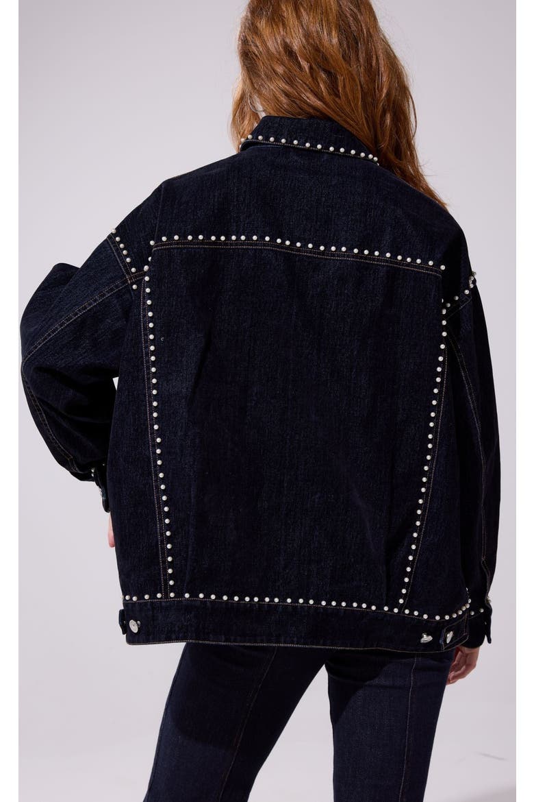 Micah Embellished Jacket, Alternate, color, DENIM