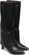 NeroGiardini Cuffed Pointed Toe Knee High Boot