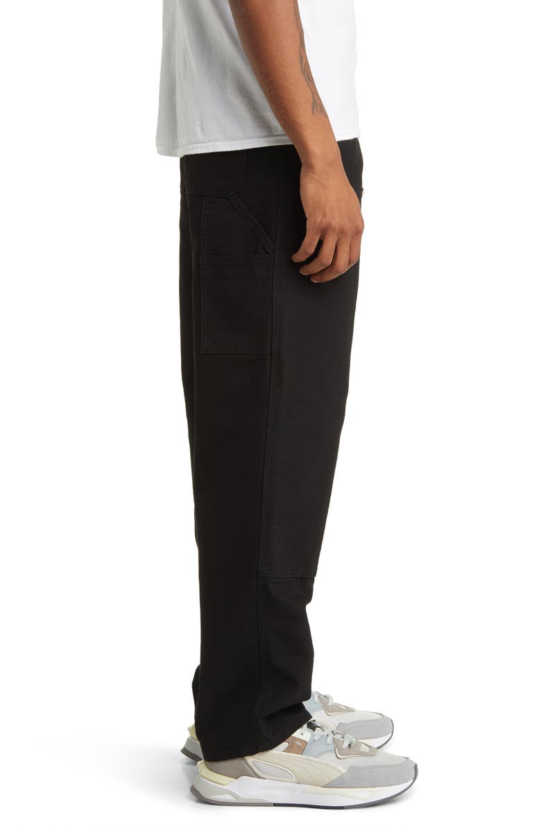 Carhartt Work In Progress Double Knee Pants, Alternate, color, Black Rinsed