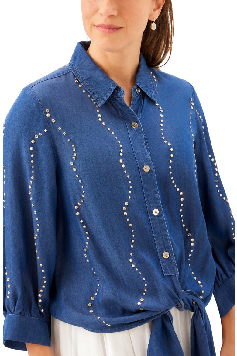 Gemstone Denim Shirt, Alternate, color, CHAMBRAY