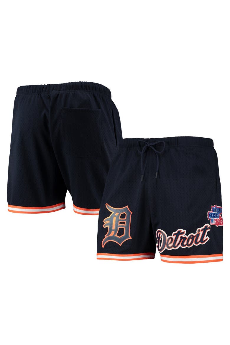 Men's Pro Standard Navy Detroit Tigers 1984 World Series Mesh Shorts, Main, color, Navy