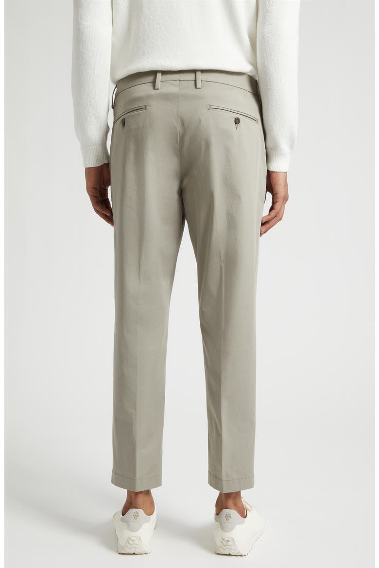 Stretch Cotton Pants, Alternate, color, MILITARY GREEN