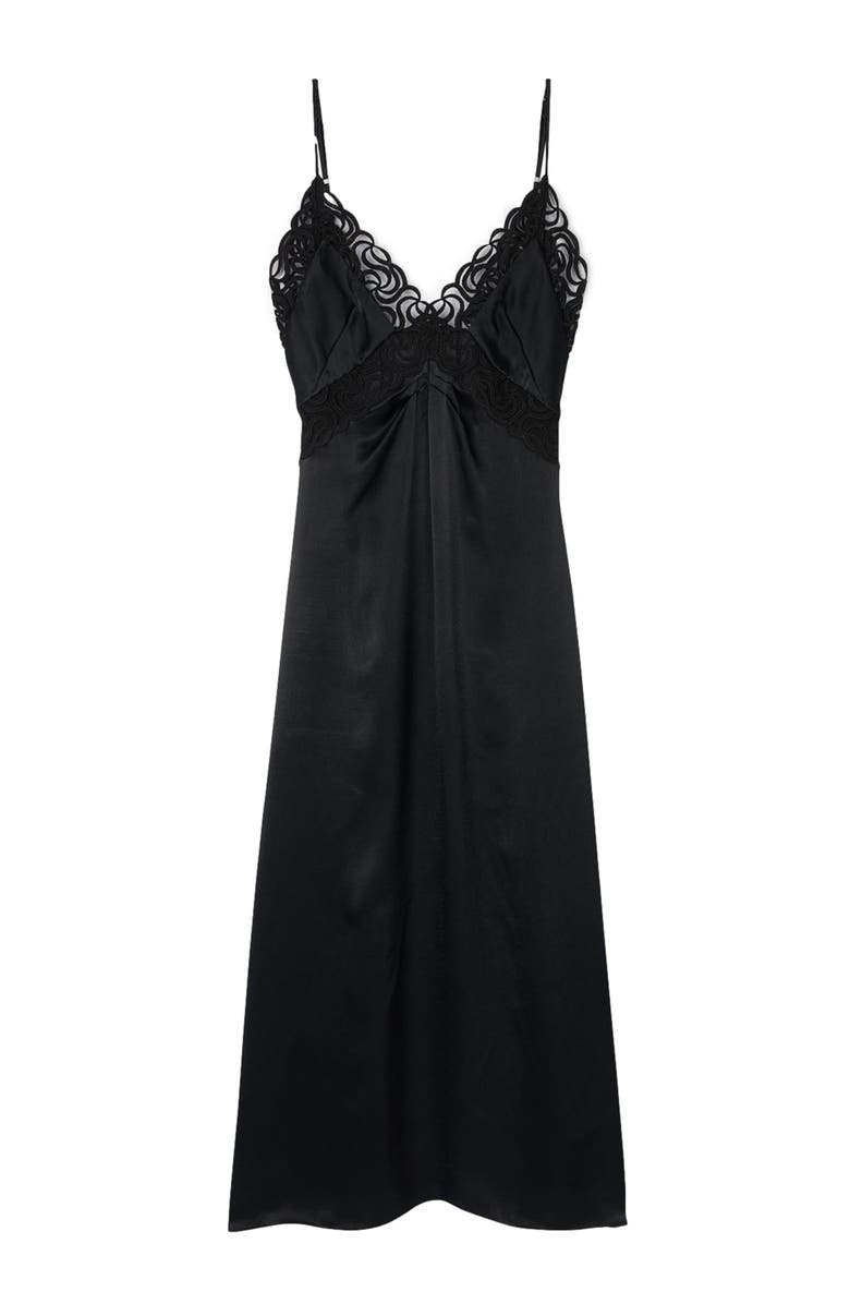 SANDRO Lace maxi dress, Alternate, color, 