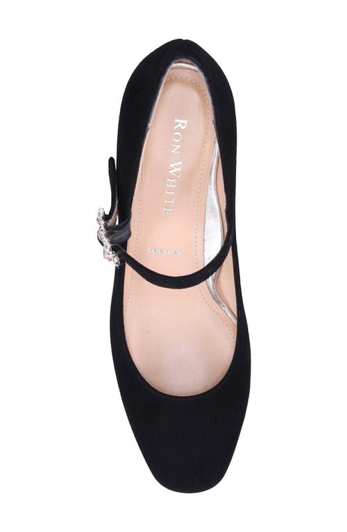 Ron White Elaine Mary Jane Pump In Onyx