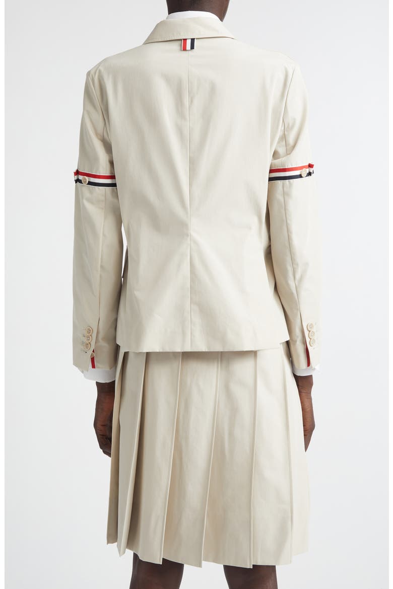 Tricolor Armband Relaxed Fit Cotton Sport Coat, Alternate, color, BEIGE