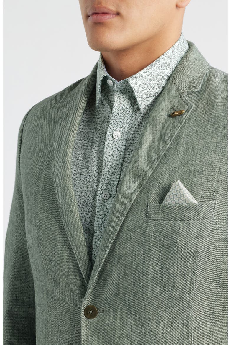 Conley Linen Blend Blazer, Alternate, color, SAGE WASHED LINEN
