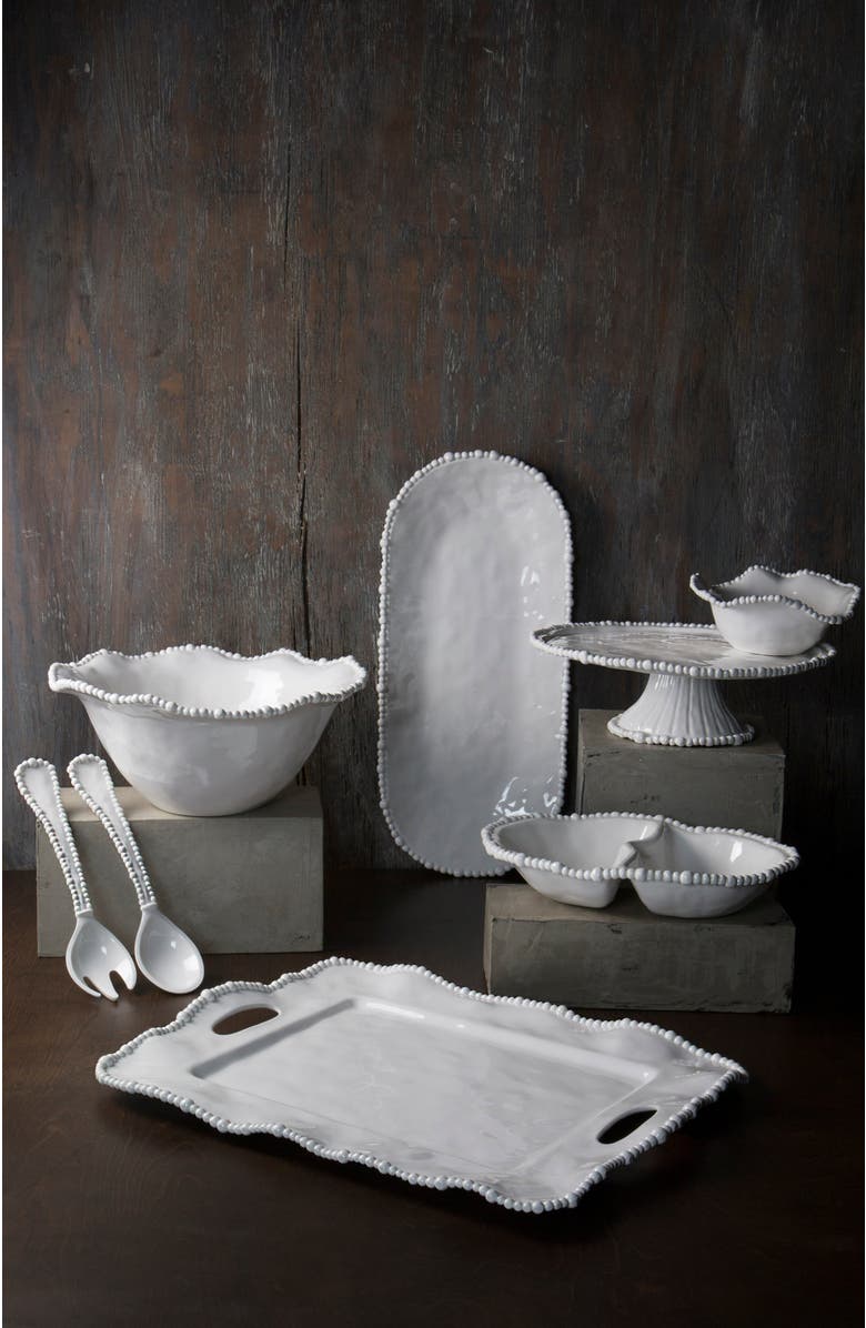 BEATRIZ BALL Collection Vida Alegria Pedestal Cake Plate, Alternate, color, White