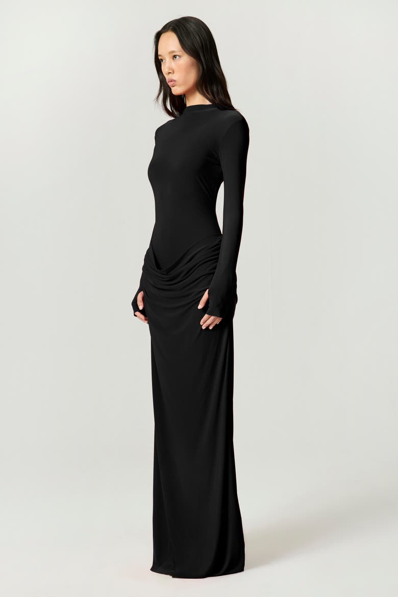 high neck waist defined maxi dress for women Amazon.com: JUMISEE Women's Sexy High Neck Long Sleeve Maxi Dress Elegant Tie Waist Bodycon Long Dress Cocktail Party Dress Black : Clothing, Shoes & Jewelry