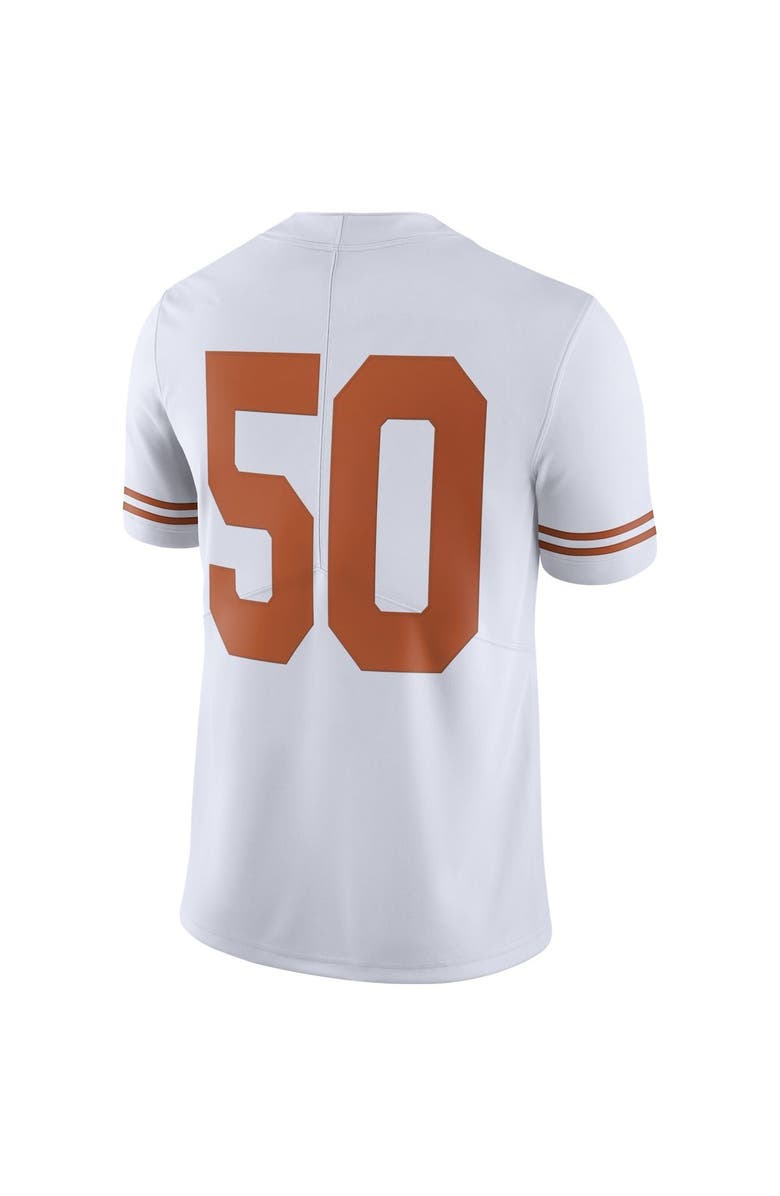 Nike Men's Nike #50 White Texas Longhorns College Alternate Limited Jersey, Alternate, color, White