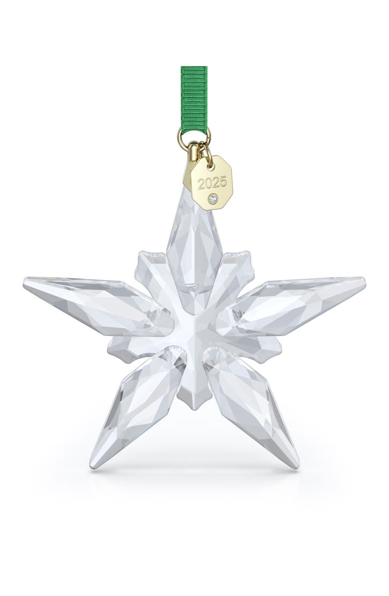 Swarovski 2025 Annual Edition Festive Crystal Snowflake Ornament, Main, color, White