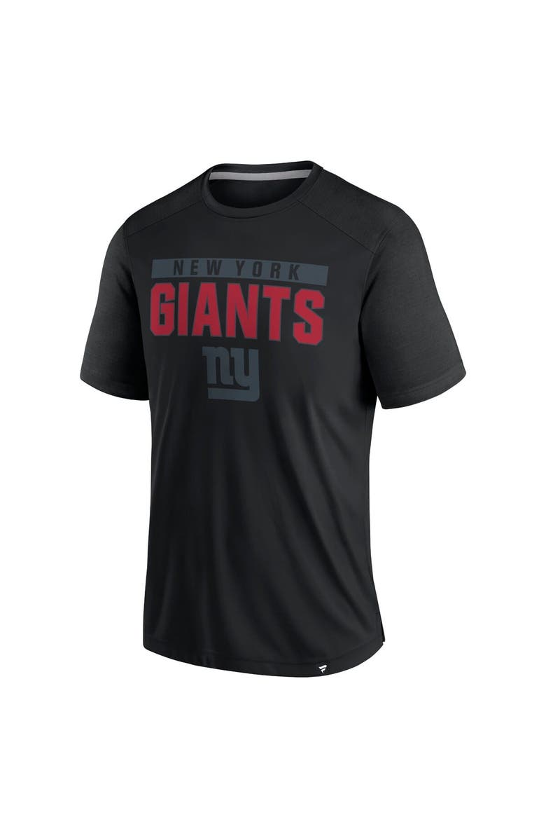 FANATICS Men's Fanatics  Black New York Giants Defender Blackout T-Shirt, Alternate, color, 