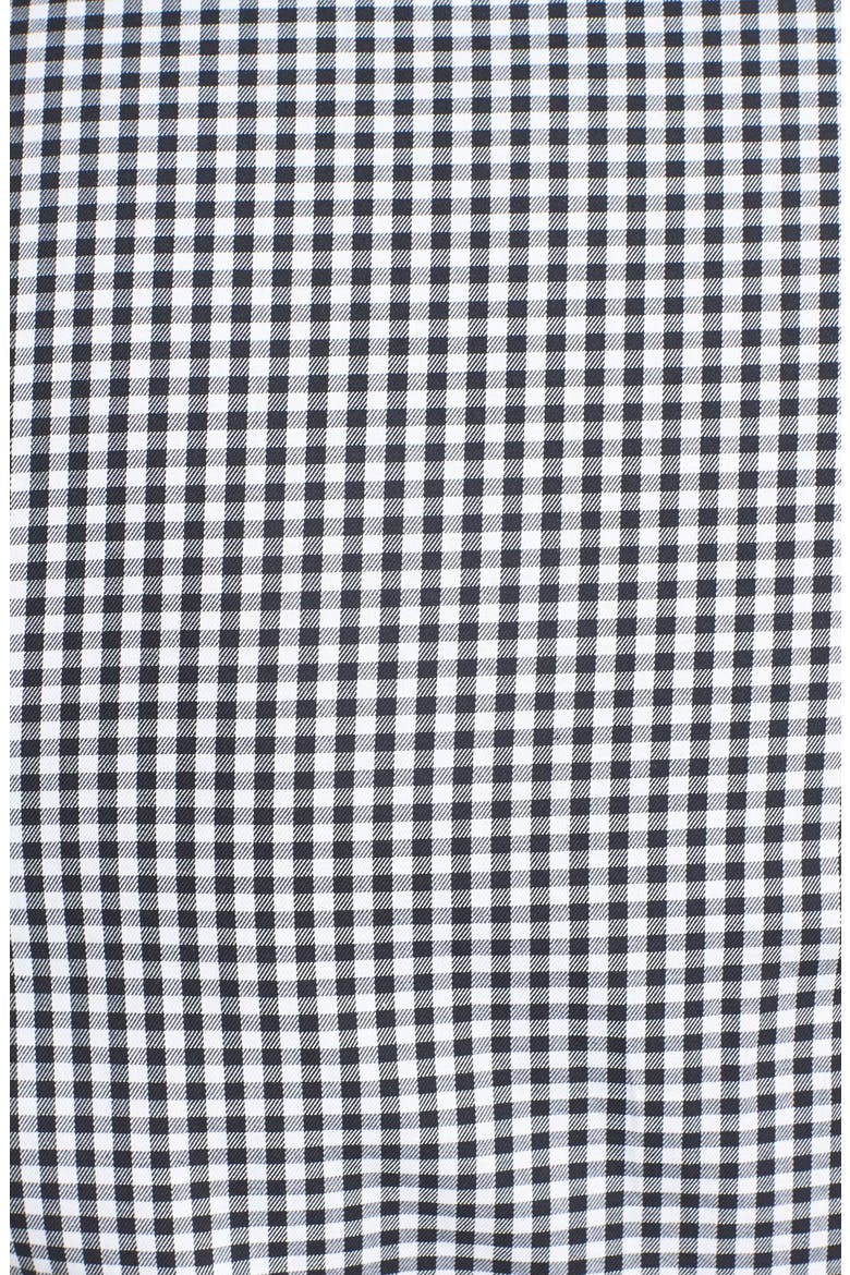 Nordstrom Extra Trim Fit Non-Iron Check Dress Shirt, Alternate, color, BLACK ROCK