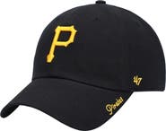 '47 Women's '47 Black Pittsburgh Pirates Team Miata Clean Up Adjustable Hat