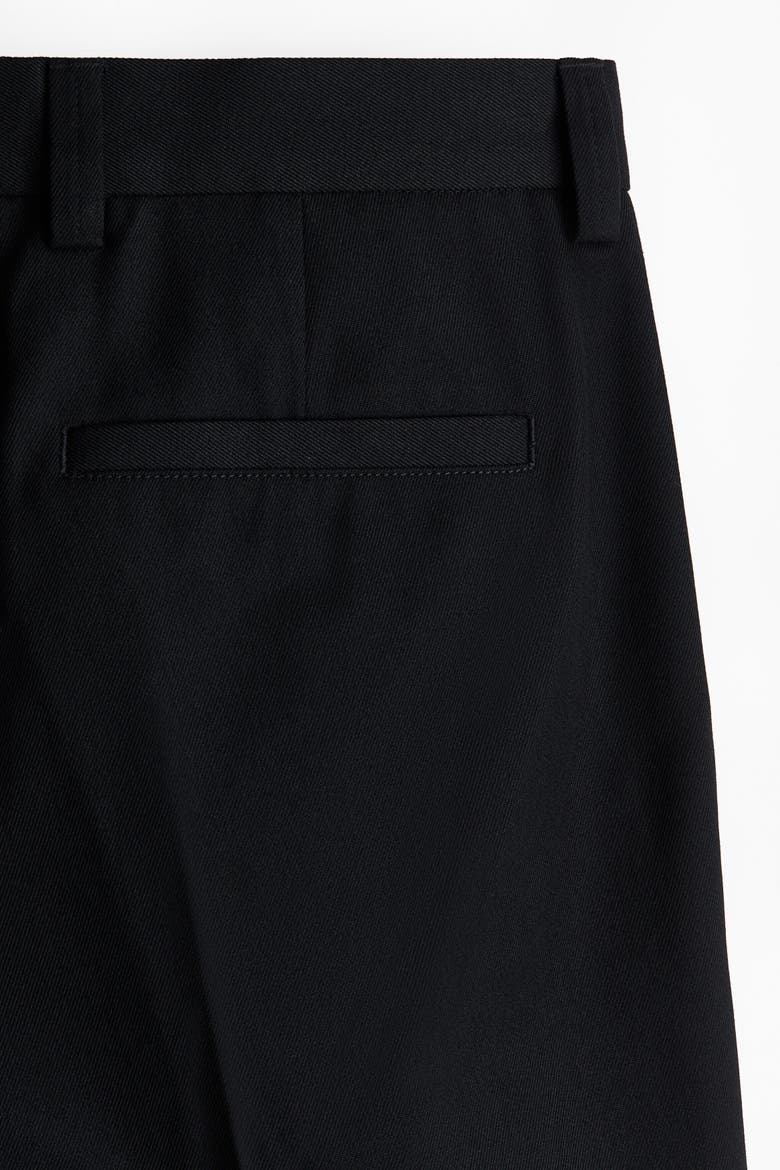 Relaxed-fit Wide-leg Tailored Pants, Alternate, color, Black