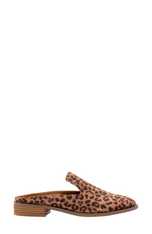 Volatile Avery Loafer Mule In Animal Print