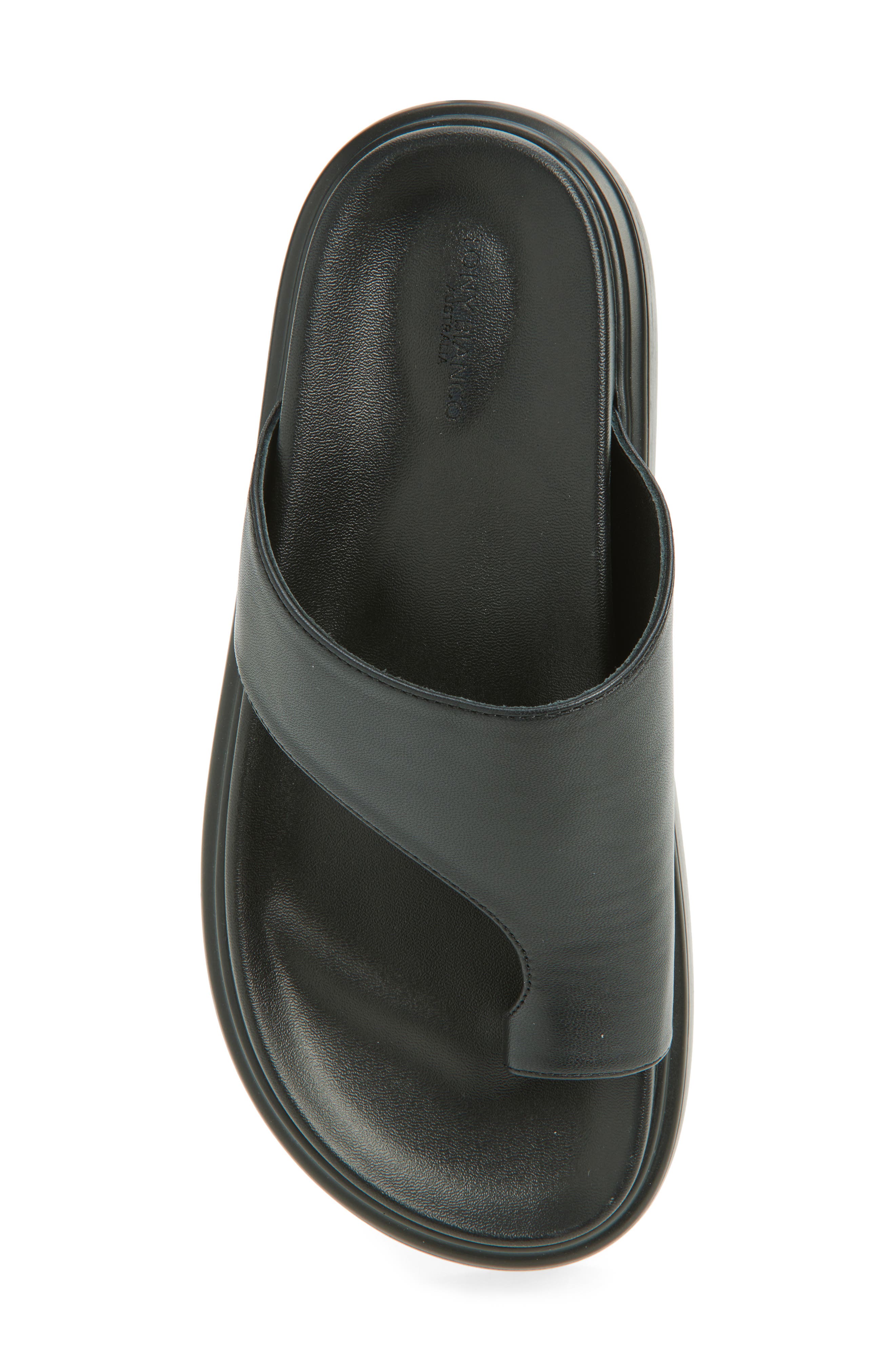 Tony Bianco Jazzy Toe Loop Sandal, Alternate, color, Black Nappa