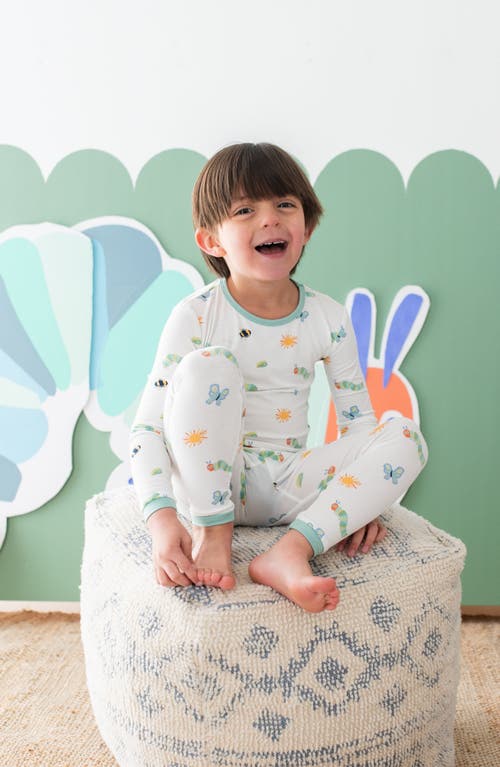 Kyte Baby Kids' Fitted Two-piece Pajamas In White