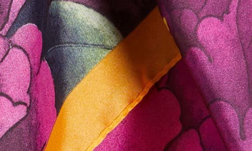 Tasha Floral Print Scarf In Purple