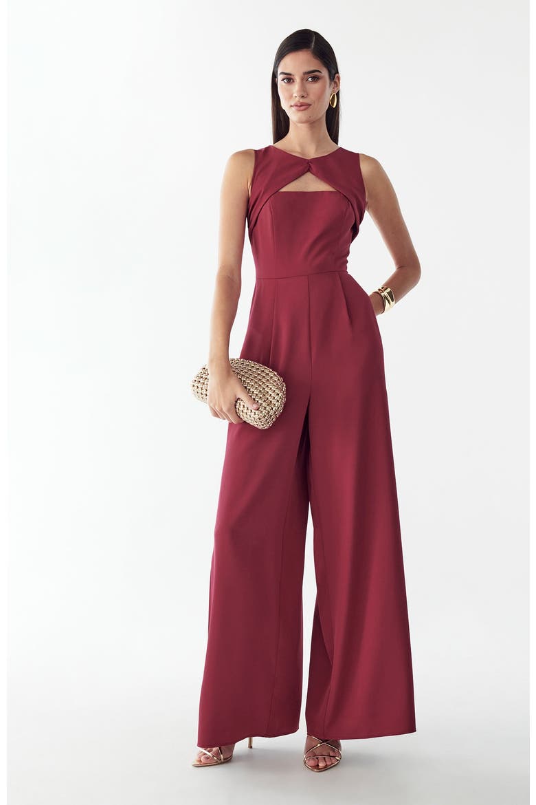 Heather Jumpsuit, Alternate, color, Berry