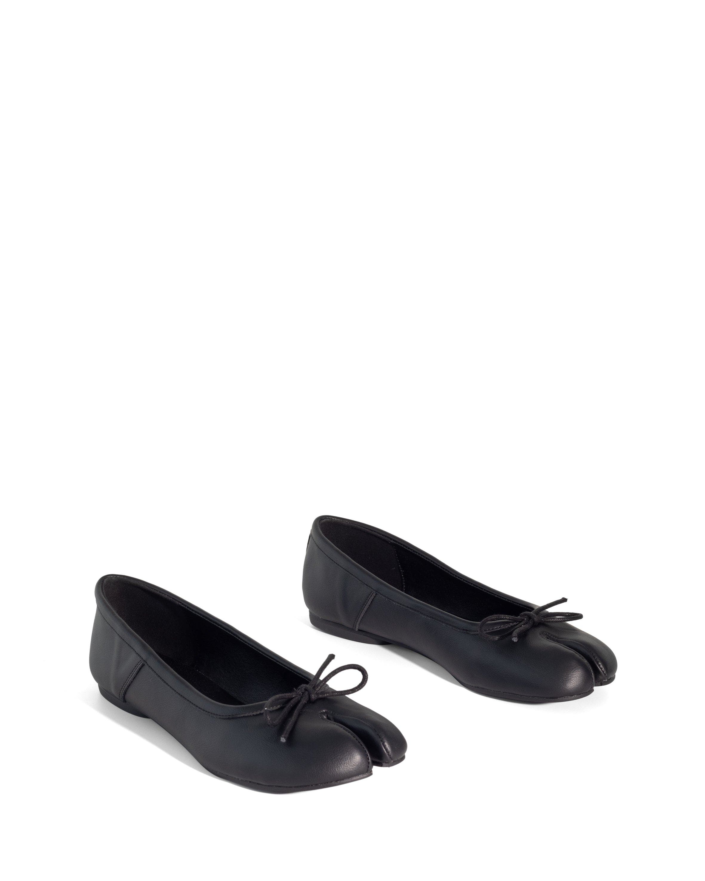 Therapy Australia HOSHI Tabi Toe Ballet Flat, Main, color, Black Pu