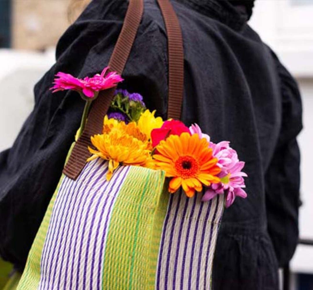 Woven Market Shopper, Alternate, color, Doge, Pearl, Grass