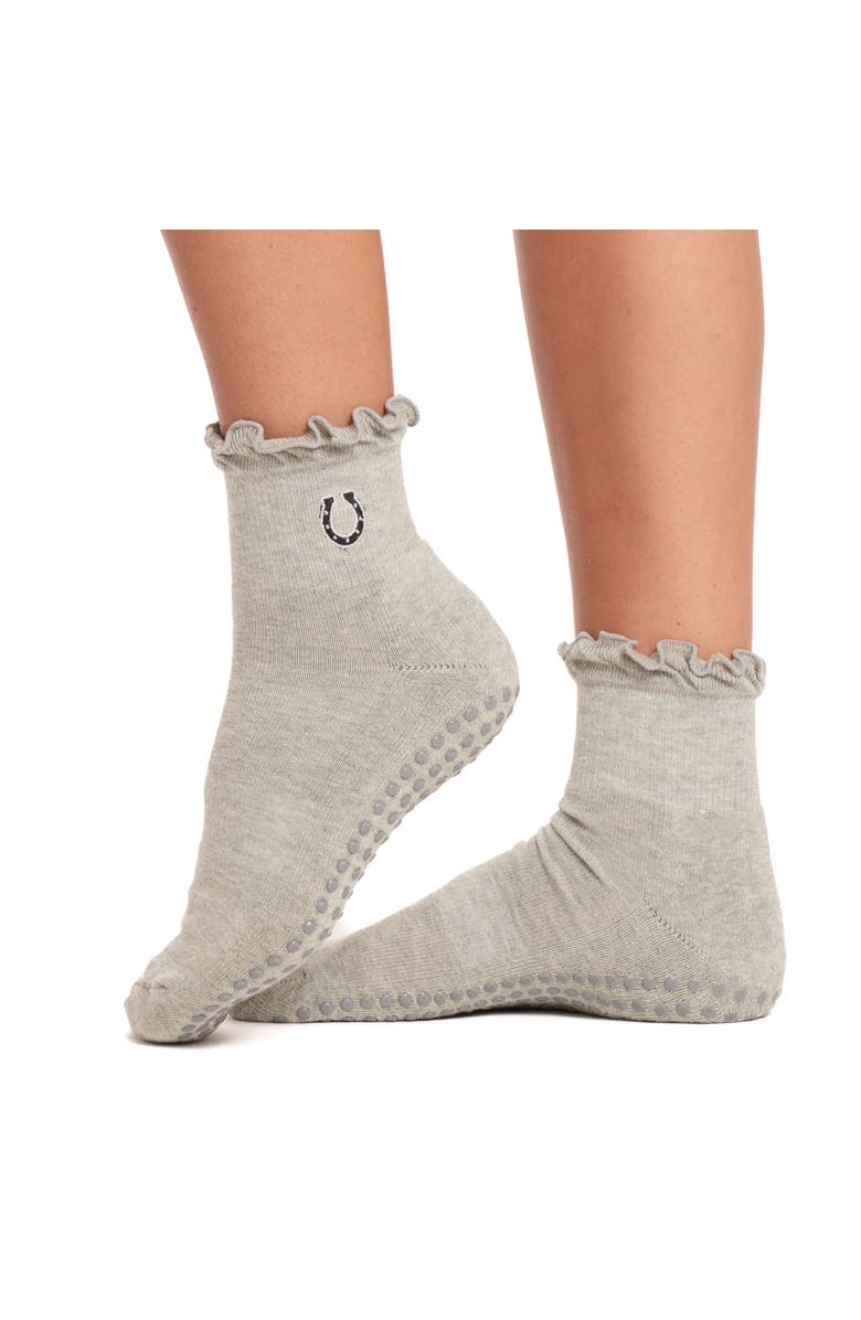 Souls. Grey Horseshoe Grip Sock, Main, color, Grey