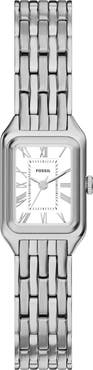 Fossil Mini Raquel Tank Bracelet Watch, 18mm x 29mm