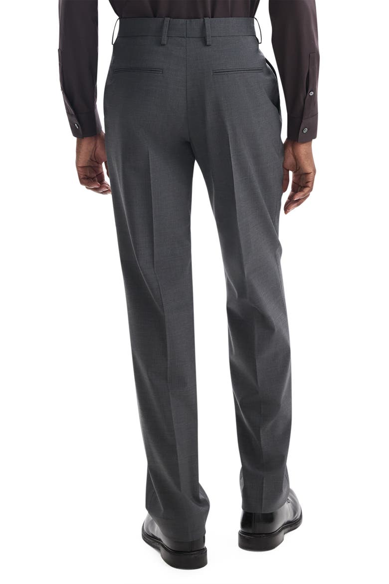 Straight Leg Stretch Wool Dress Pants, Alternate, color, MEDIUM CHARCOAL