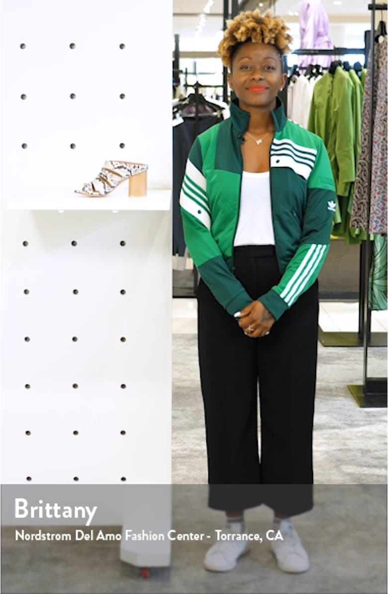 Haider Snake Embossed Slide Sandal, sales video thumbnail