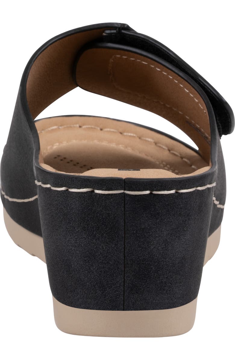 GOOD CHOICE NEW YORK Savina Wedge Slide Sandal, Alternate, color, Black