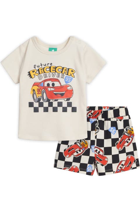 Cars Lightning McQueen French Terry 2-Piece T-Shirt and Shorts Set