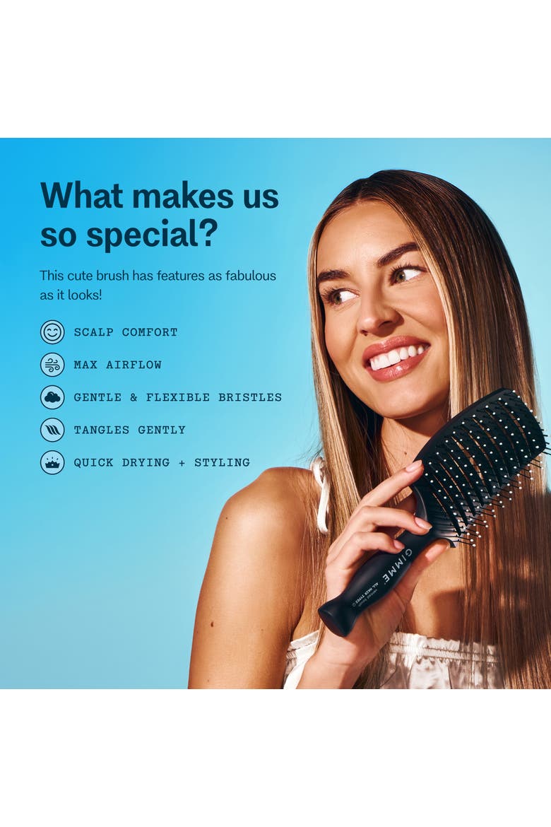 Vented Detangling Brush, Alternate, color, Black