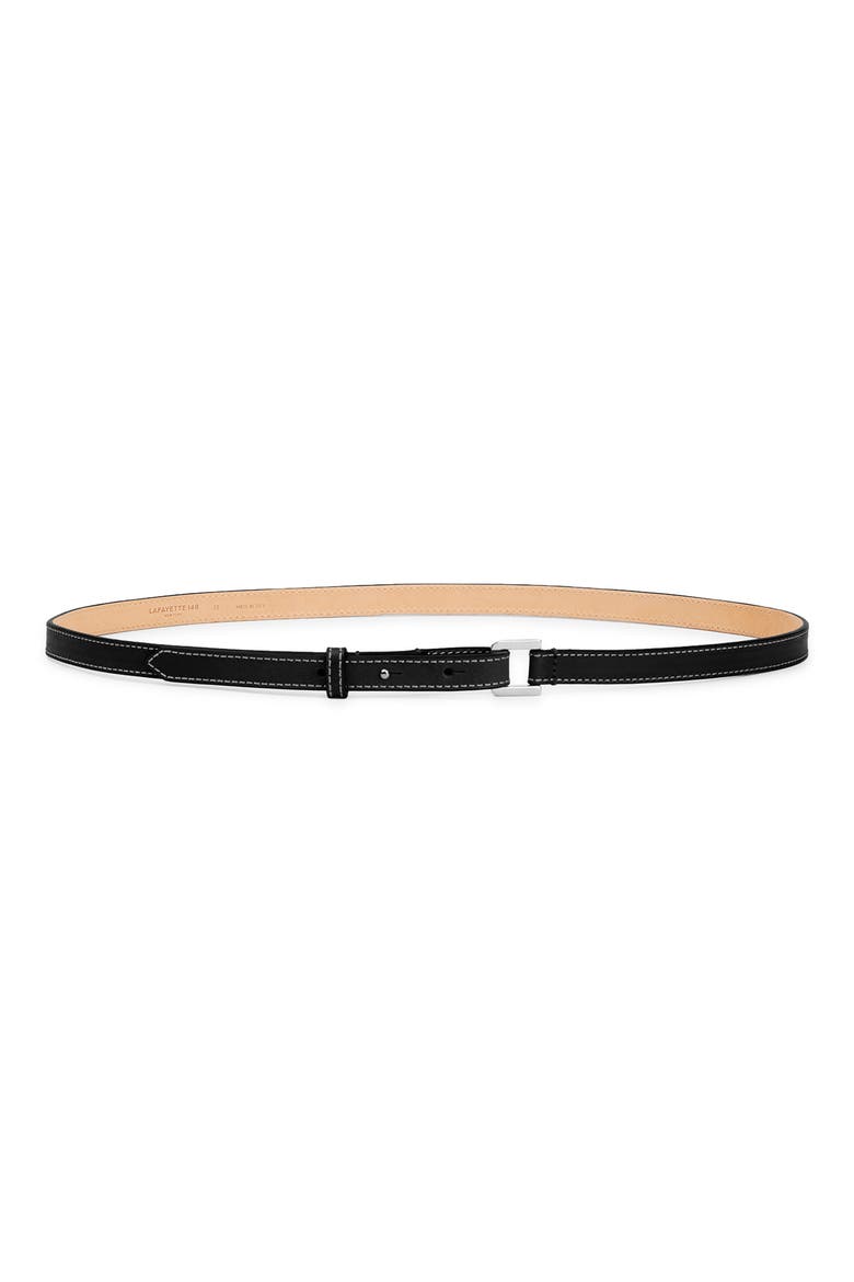 Vachetta Leather Belt, Main, color, BLACK