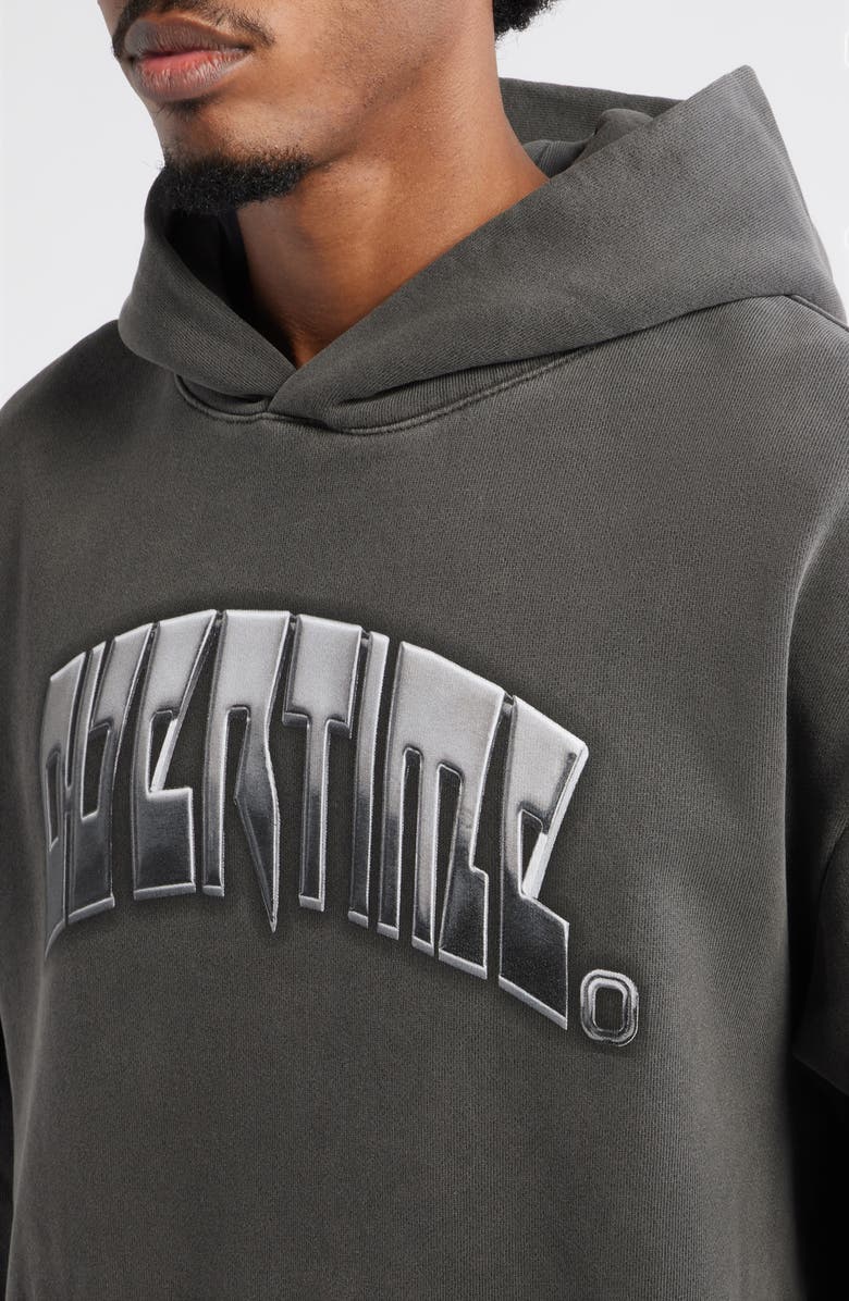 OVERTIME Chrometeam Graphic Print Hoodie, Alternate, color, Black