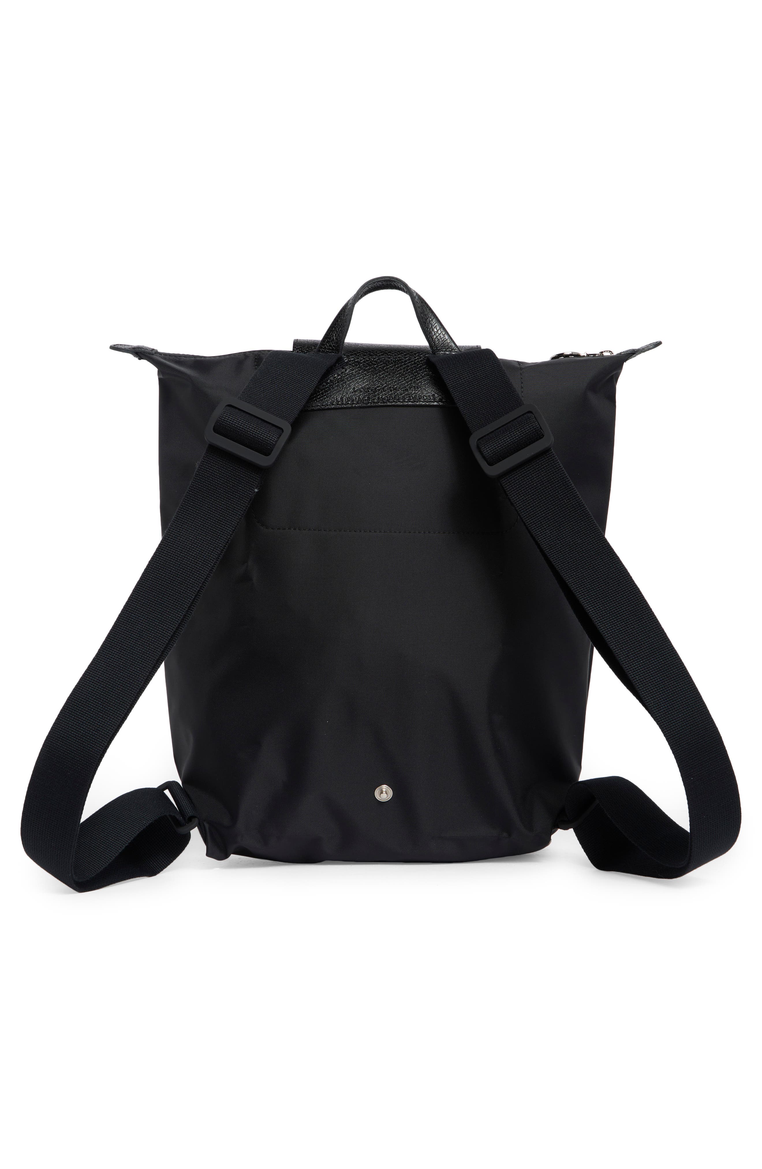 Longchamp Medium Le Pliage One Backpack, Alternate, color, Black