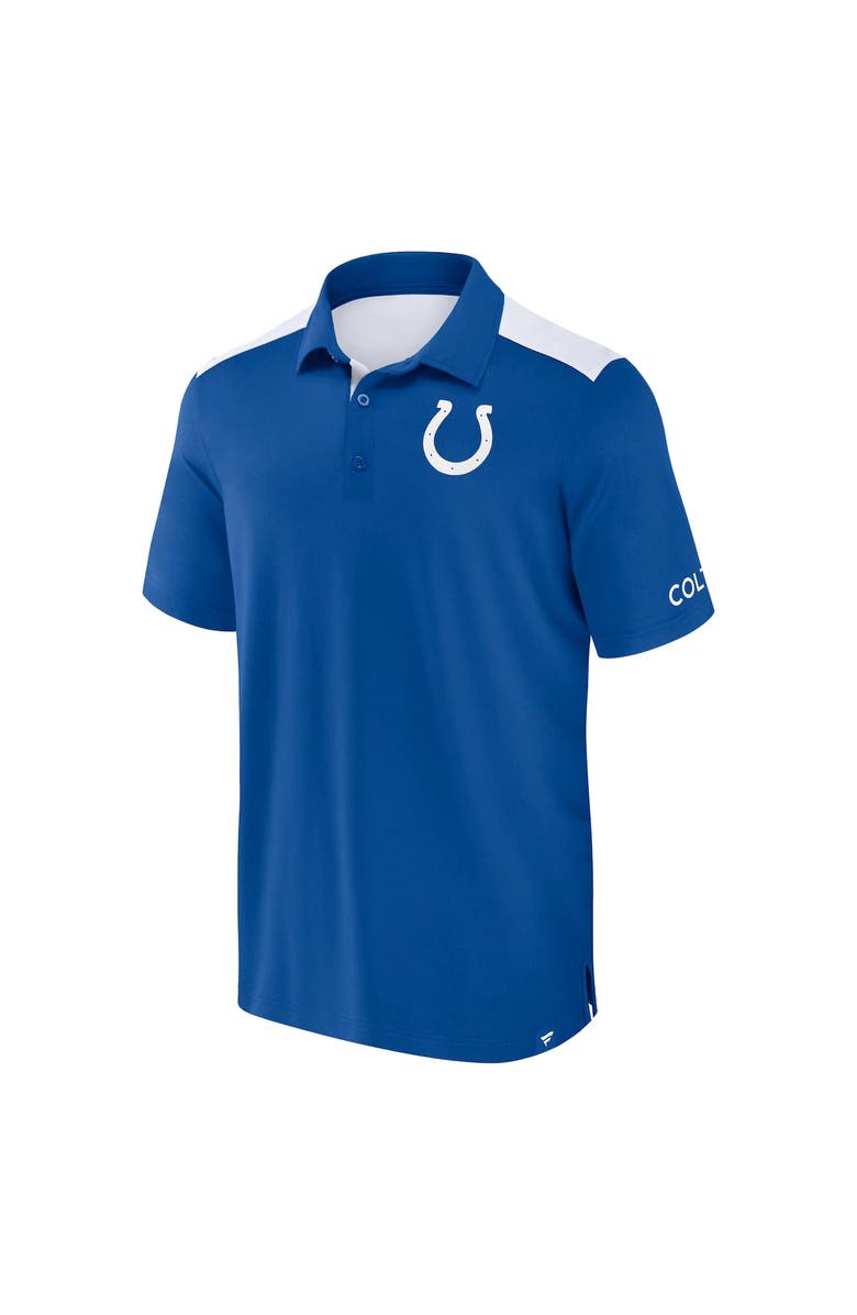 FANATICS Men's Fanatics  Royal/White Indianapolis Colts Colorblock Polo, Alternate, color, Royal