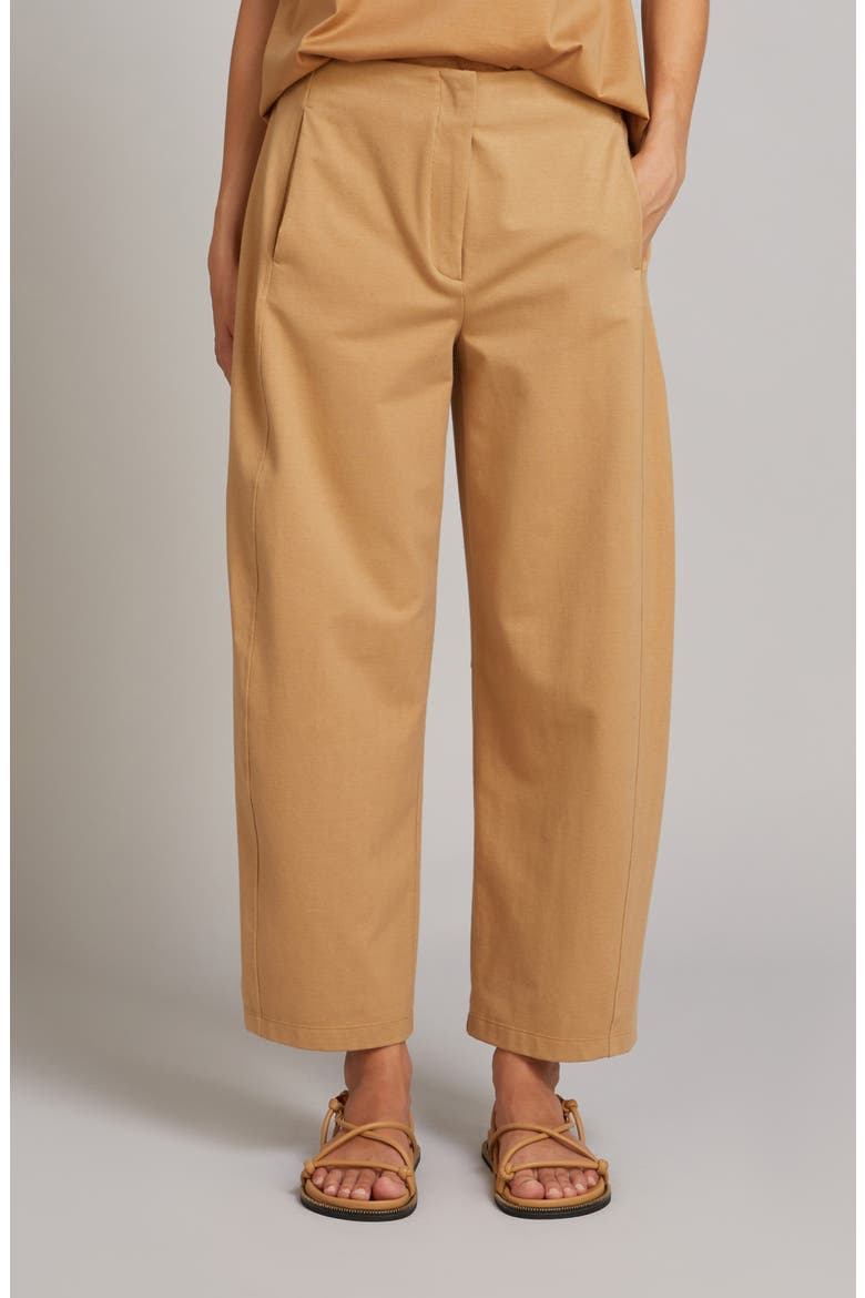 Belli Jersey Barrel Leg Pants, Main, color, CAMEL