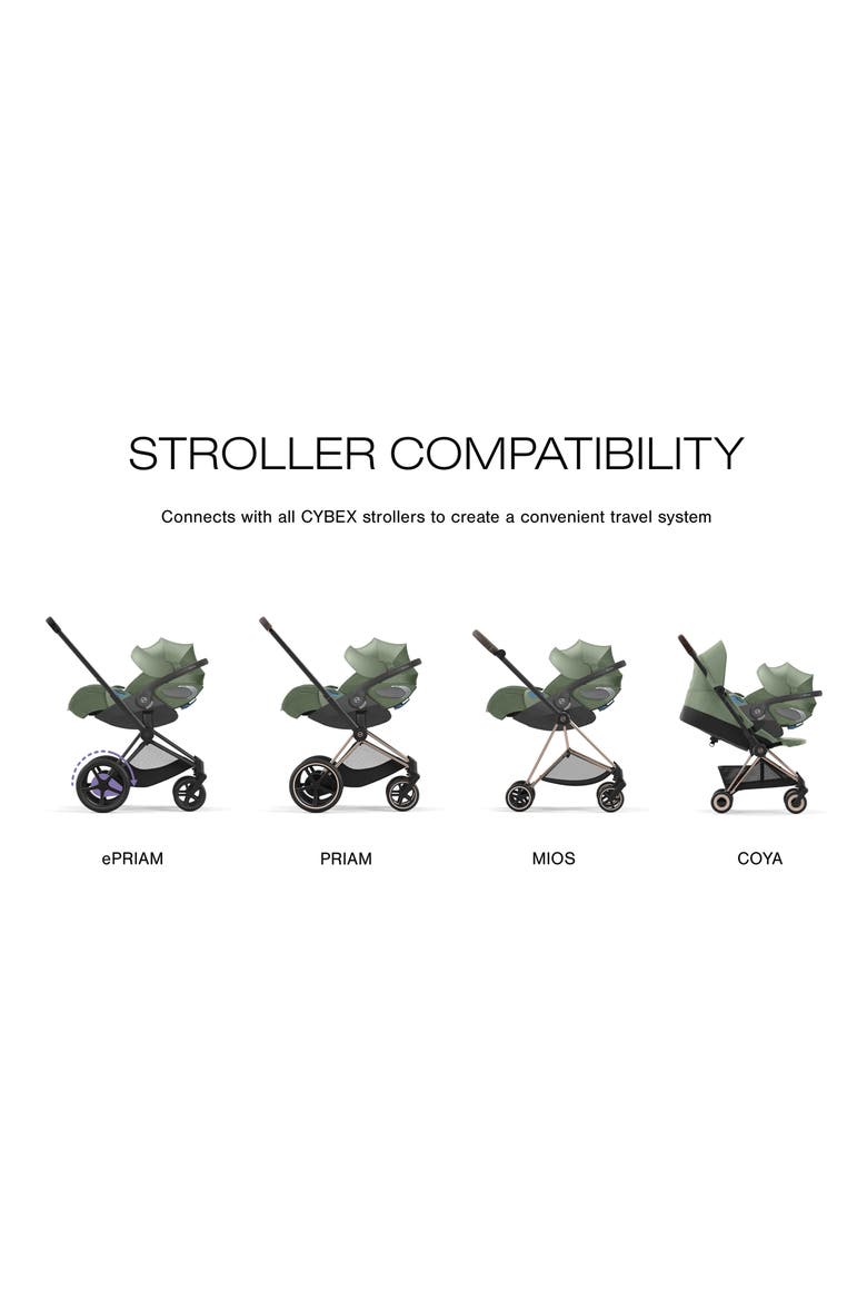 Platinum Cloud T Comfort Extend SensorSafe™ Car Seat & Base, Alternate, color, LEAF GREEN