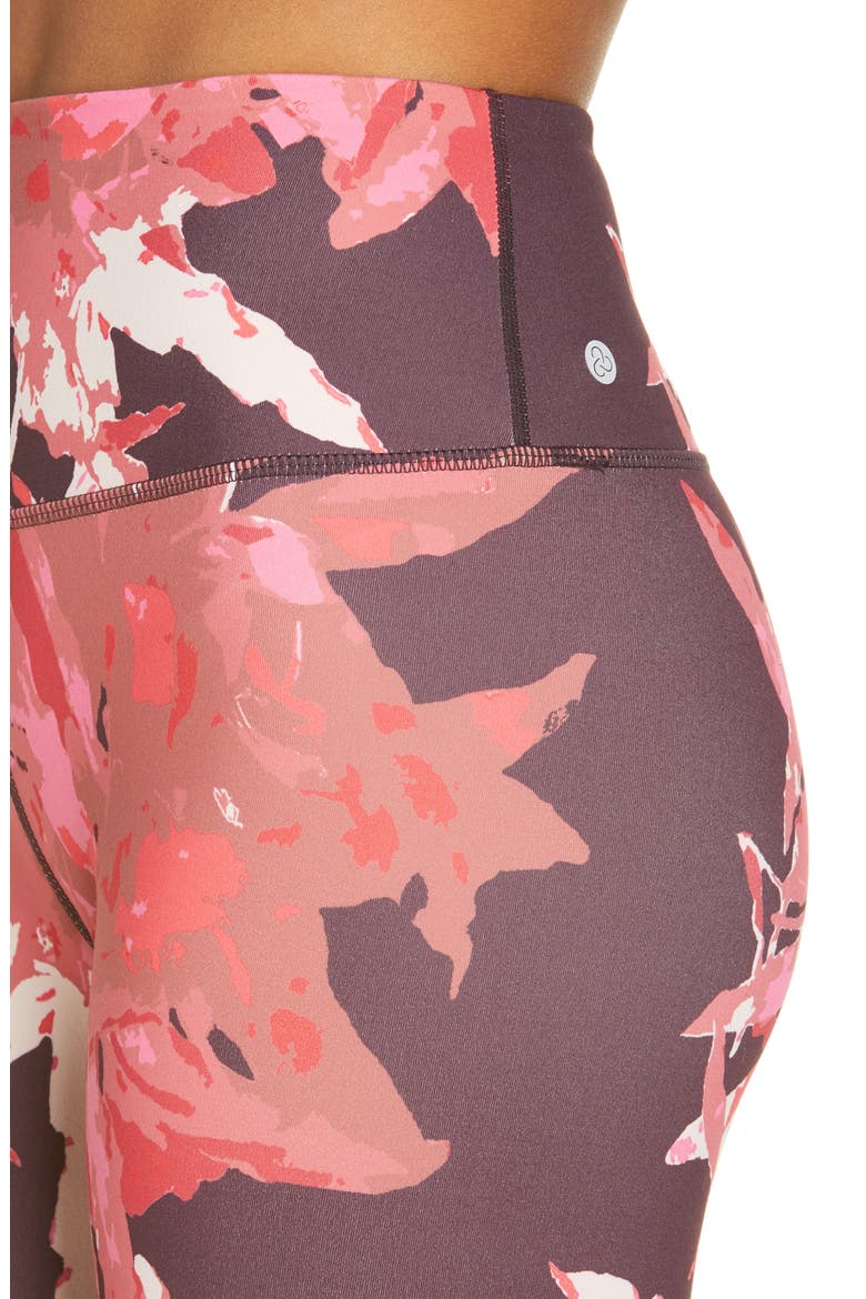 Live In High Waist Ankle Performance Leggings, Alternate, color, PURPLE NEBULA CLUSTER FLORAL
