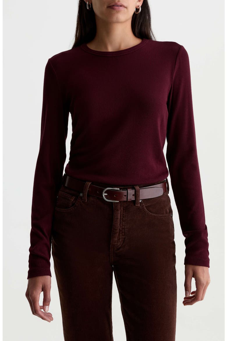 AG Julia Rib Long Sleeve Top (Women) | Nordstrom