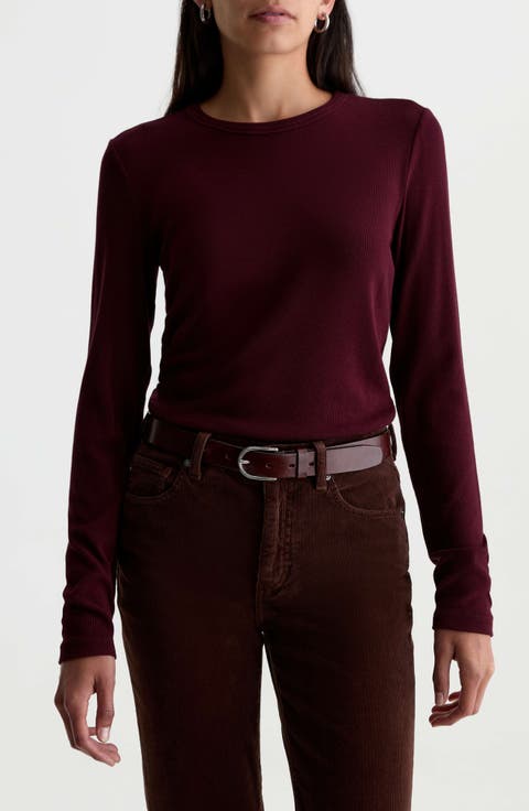 Julia Rib Long Sleeve Top